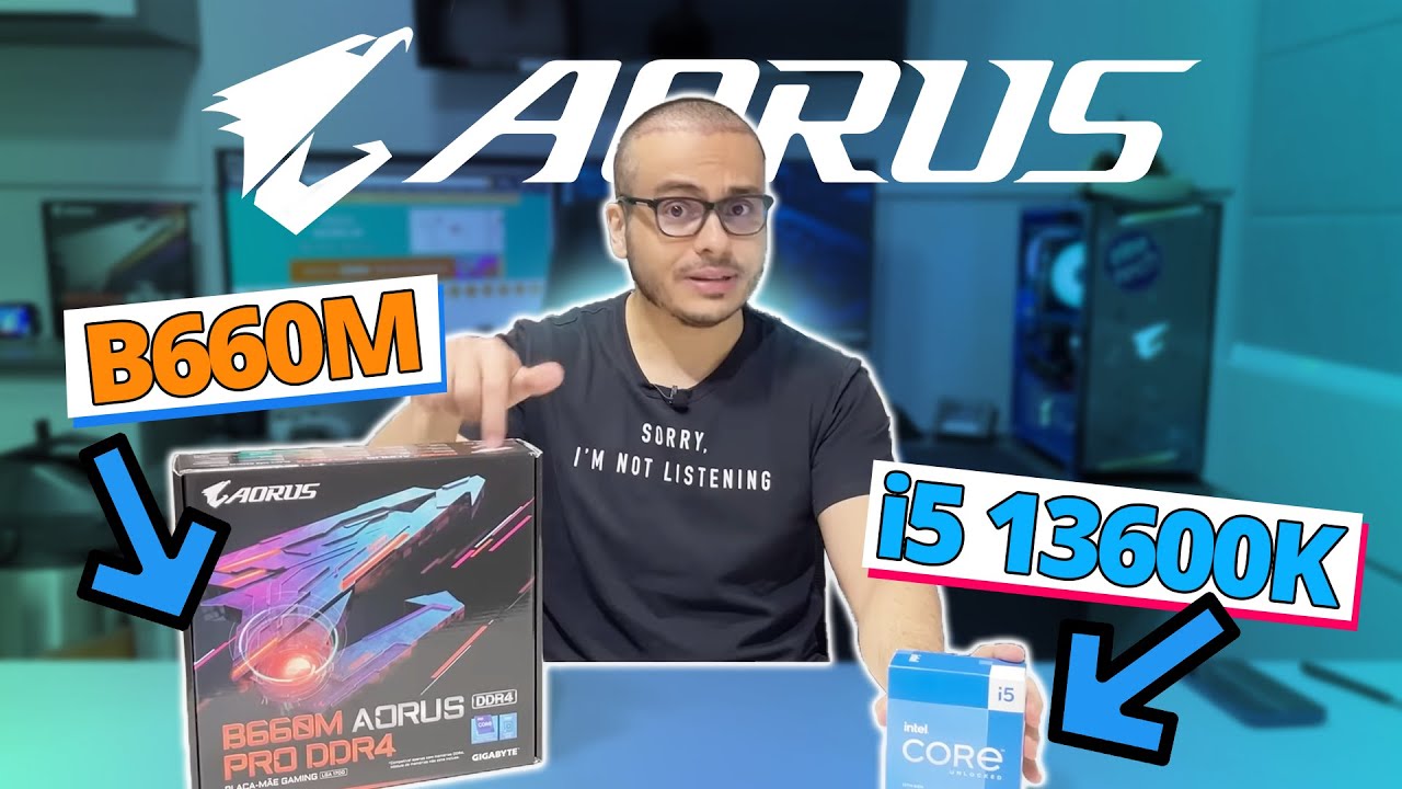 O MELHOR PC GAMER INTEL COM B660M AORUS DDR4 E i5 13600K - PREPAREI J&Aacute; A PLACA M&Atilde;E COM Q-FLASH PLUS