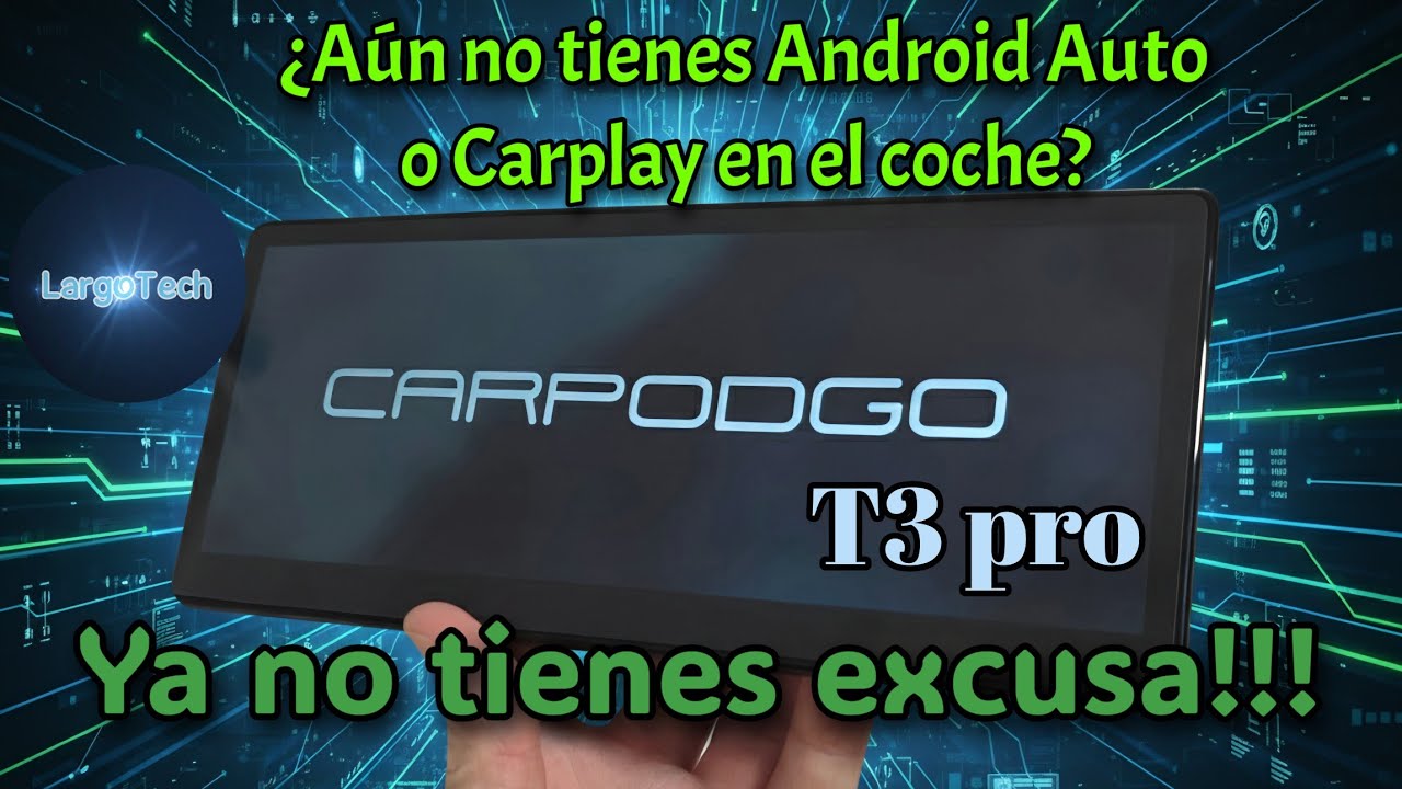 Sigues sin Android Auto o Carplay en tu coche? - Carpodgo T3 pro