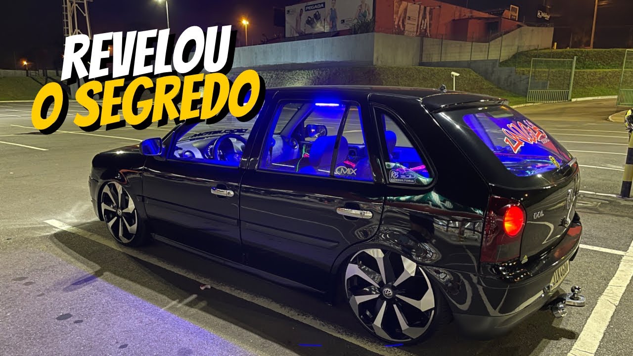 FOI NO MEU EVENTO E SE INSPIROU NOS CARROS REBAIXADOS / GOL G4 SUSPENSÃO A AR ARO 18 TRIO GOIANO