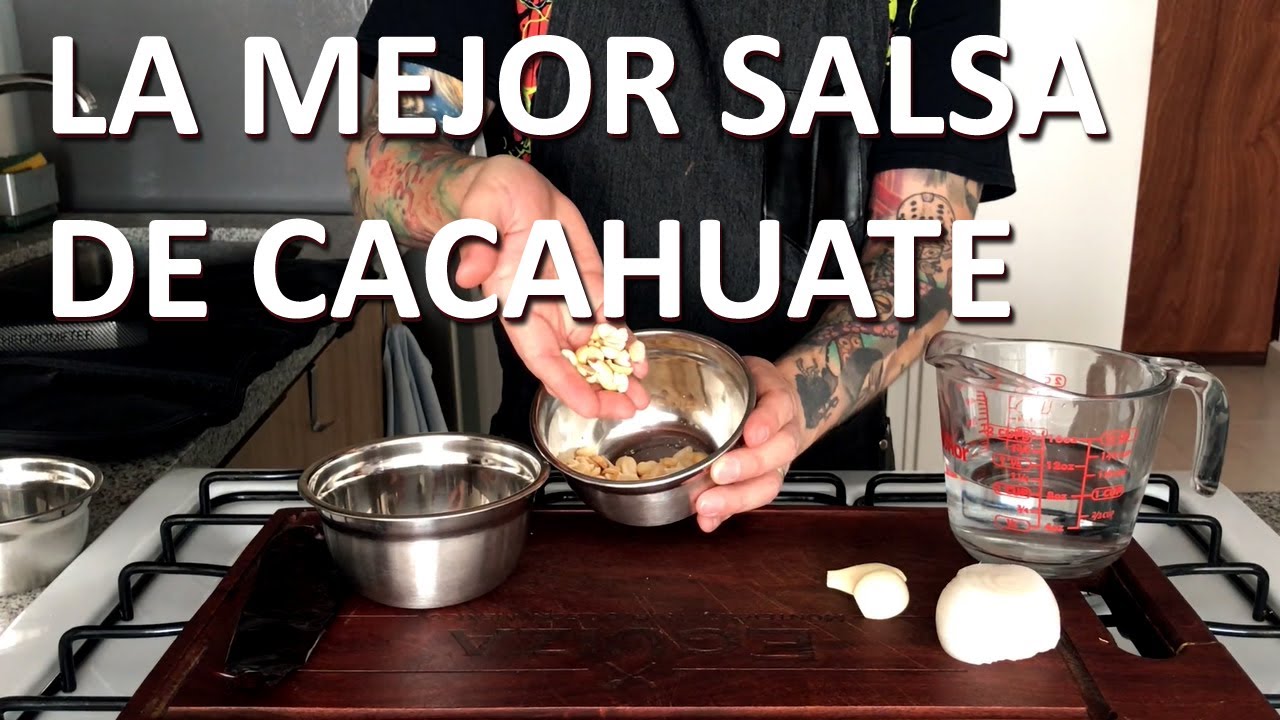 Así se Hace La Famosa Salsa de Cacahuate