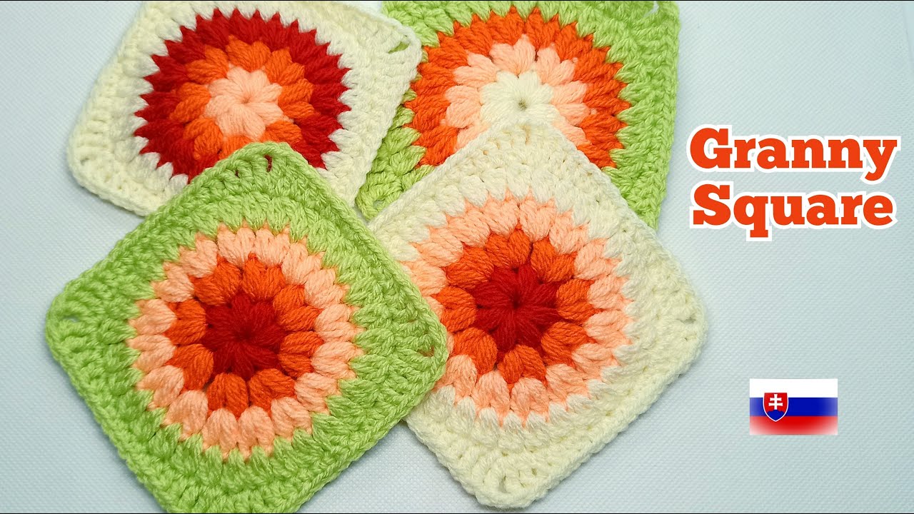 Háčkované štvorčeky - granny square
