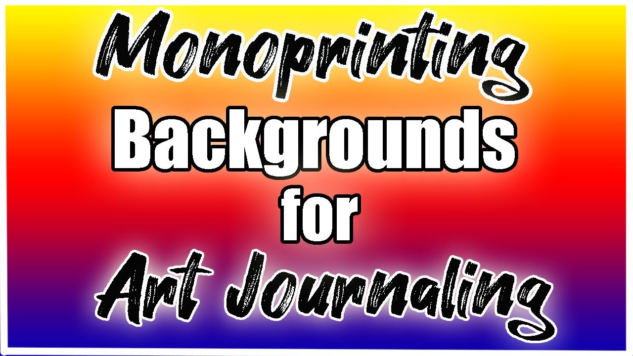 Monoprinted Backgrounds with Arteza Metallic Acrylic Paints and Grafix Monoprint Plate