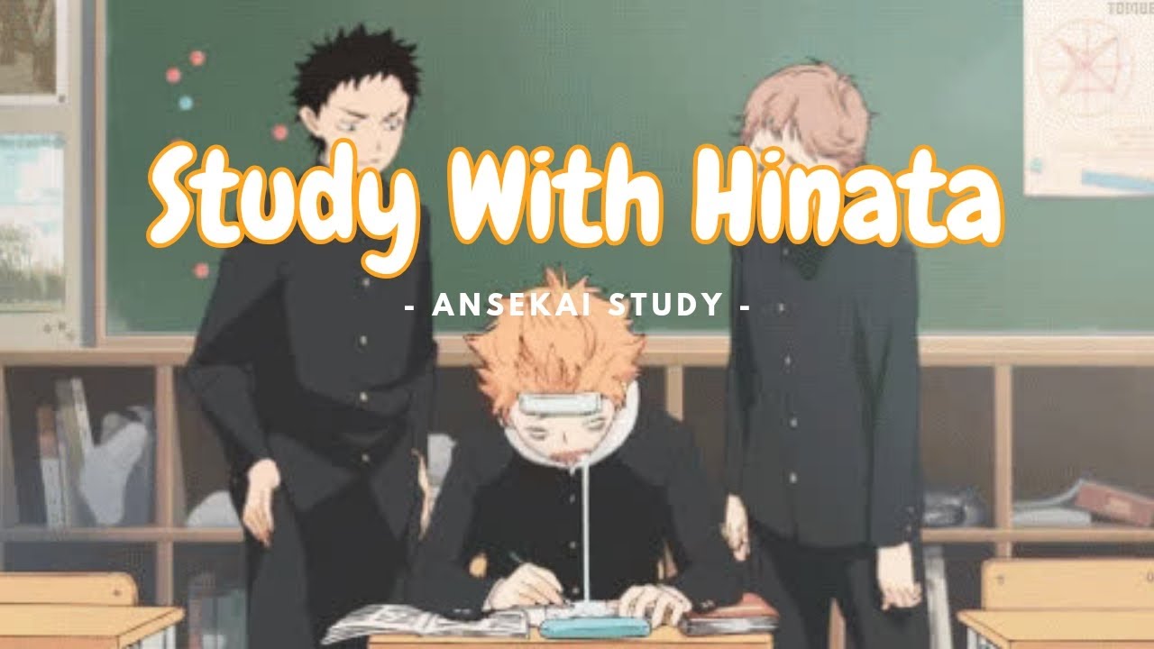 1 Hour Study With Hinata | Pomodoro 25/5, Lofi Music