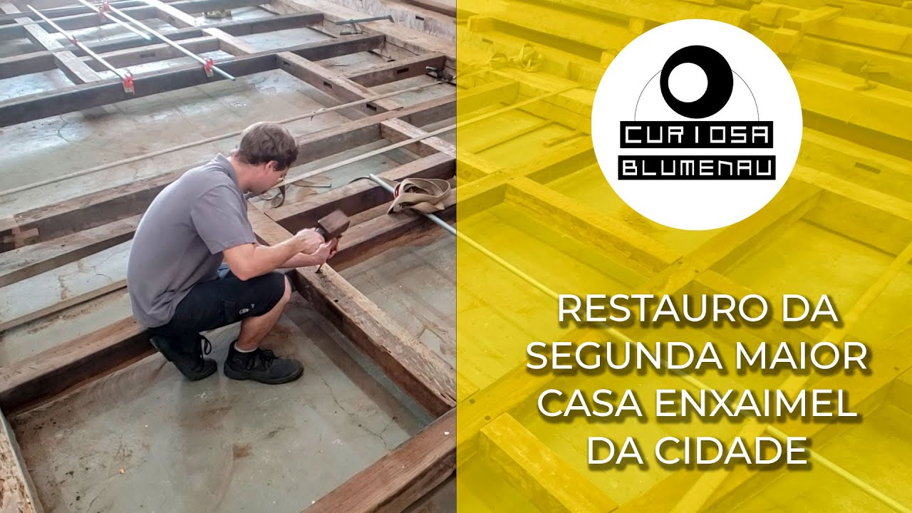 CURIOSA BLUMENAU - confira o trabalho artesanal de restauro da segunda maior casa enxaimel da cidade