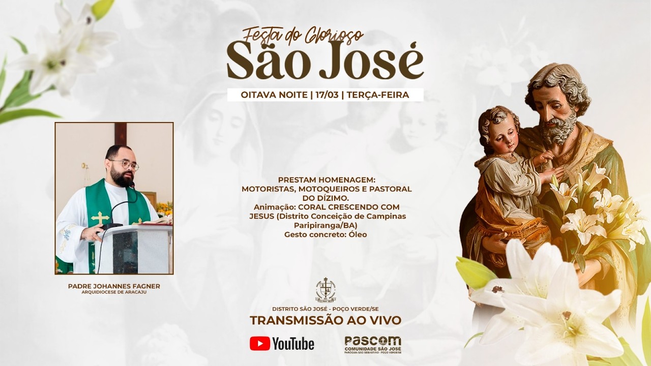 8ª NOITE - NOVENÁRIO DE SÃO JOSÉ 2026 I DISTRITO SÃO JOSÉ | POÇO VERDE-SE