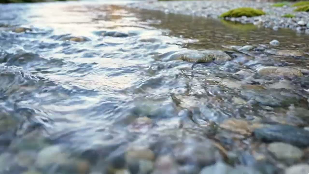 Gentle River Stream Sounds for Peaceful Relaxation | Nature ASMR No Music