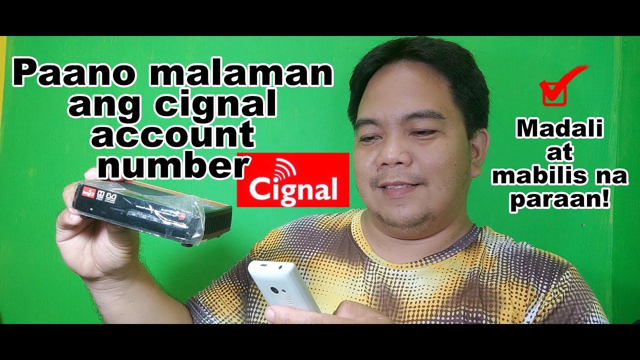 Paano malaman ang Cignal Account Number || How to retrieve Cignal Account Number