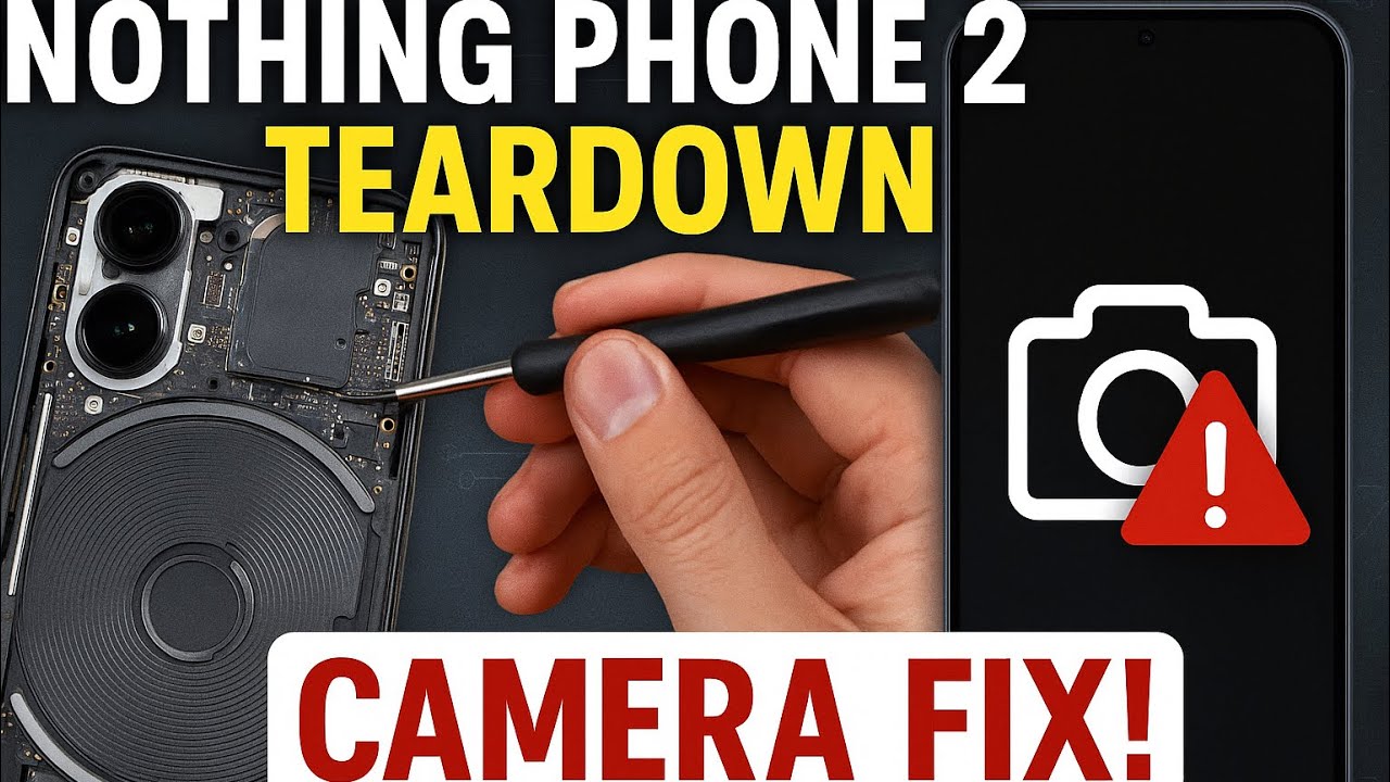 Nothing Phone 2 Teardown – Camera Refixed & Working Again!||￼@PJDGRepairHub ||