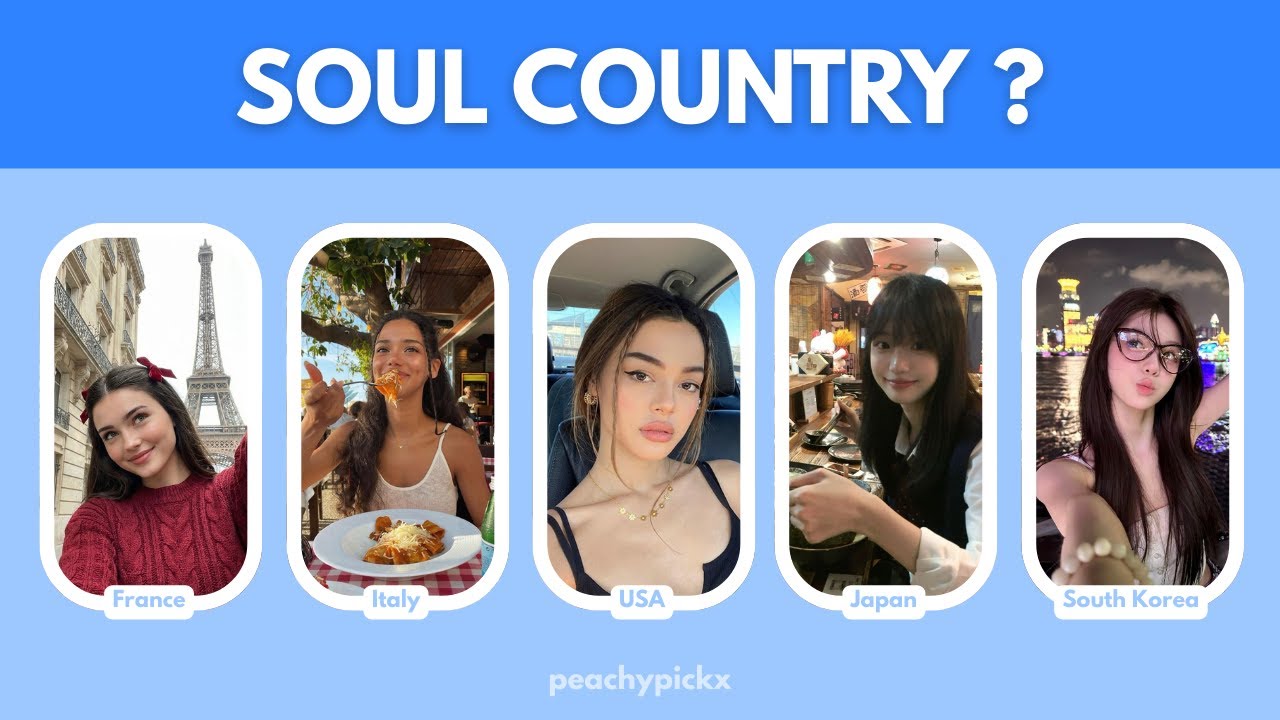 Your Soul Belongs to This Country… 🫧| Aesthetic Personality Quiz