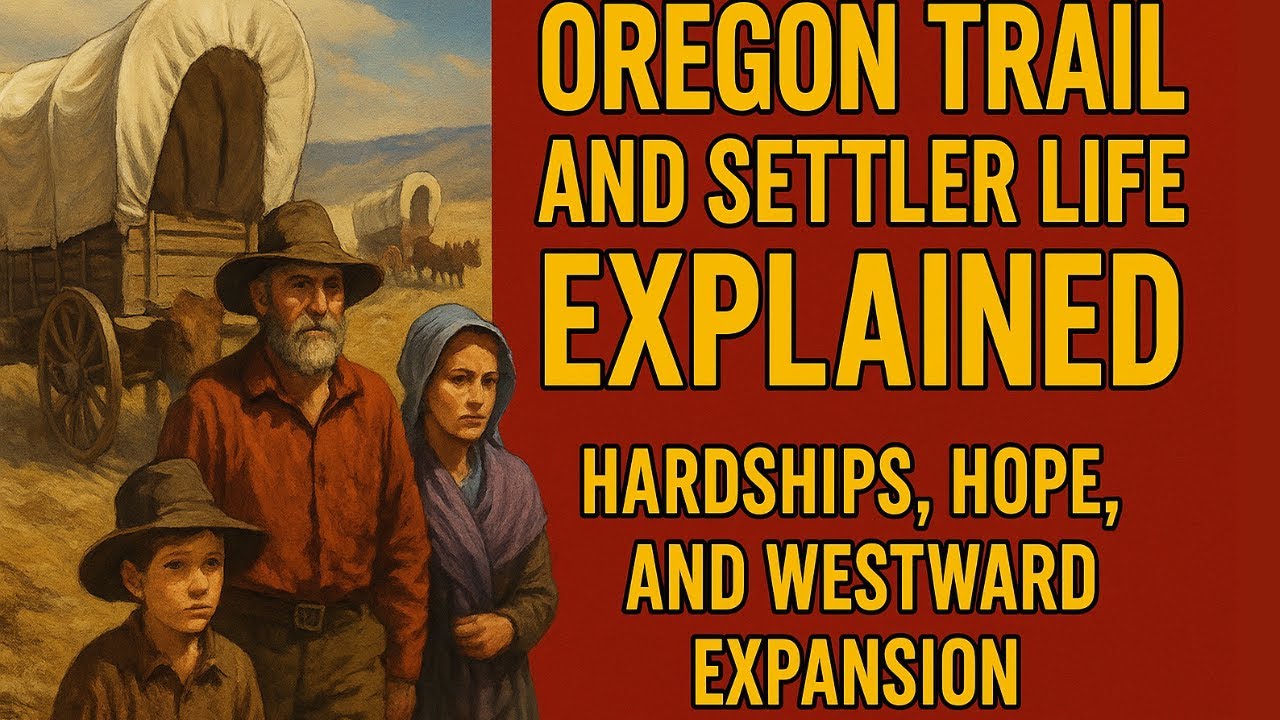 Oregon Trail and Settler Life Explained: Hardships, Hope, and Westward Expansion | 3-Minute History