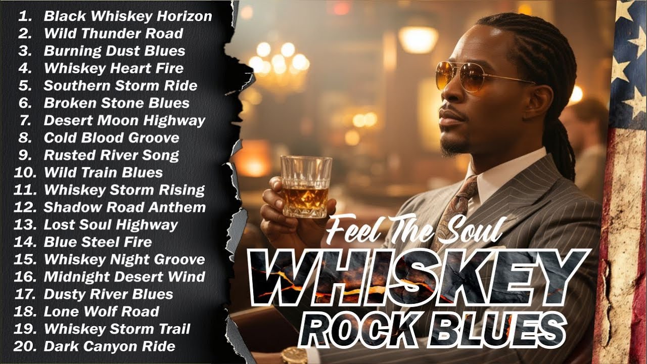 Whiskey Shadows | Slow Blues Rock Guitar for Peaceful Moments