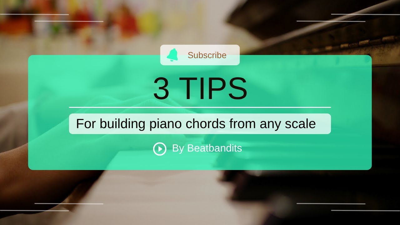How to build chords from any scale 3 tips for new beatmakers #beatmakertips