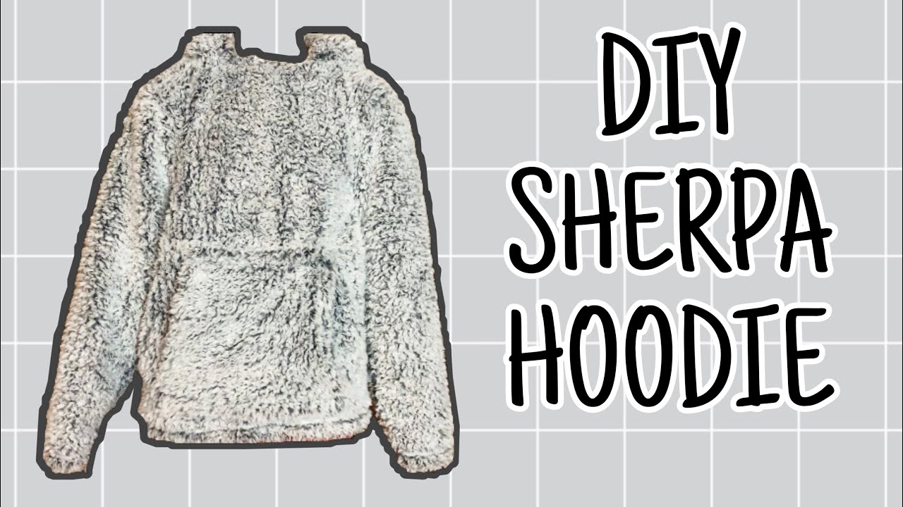 DIY | SHERPA HOODIE | Cozy Blanket Transformation