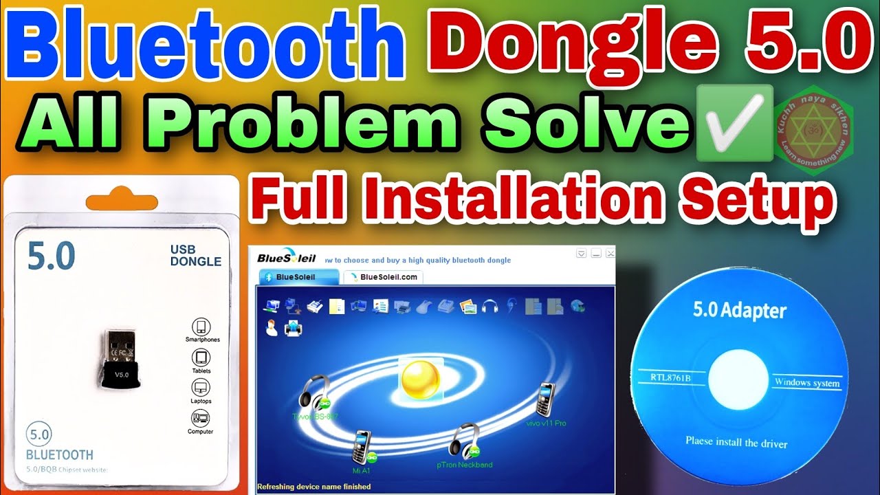 Bluetooth, USB-модем v5 0 | Обзор и полная установка | Драйвер Bluetooth 5.0 | bluesoleil