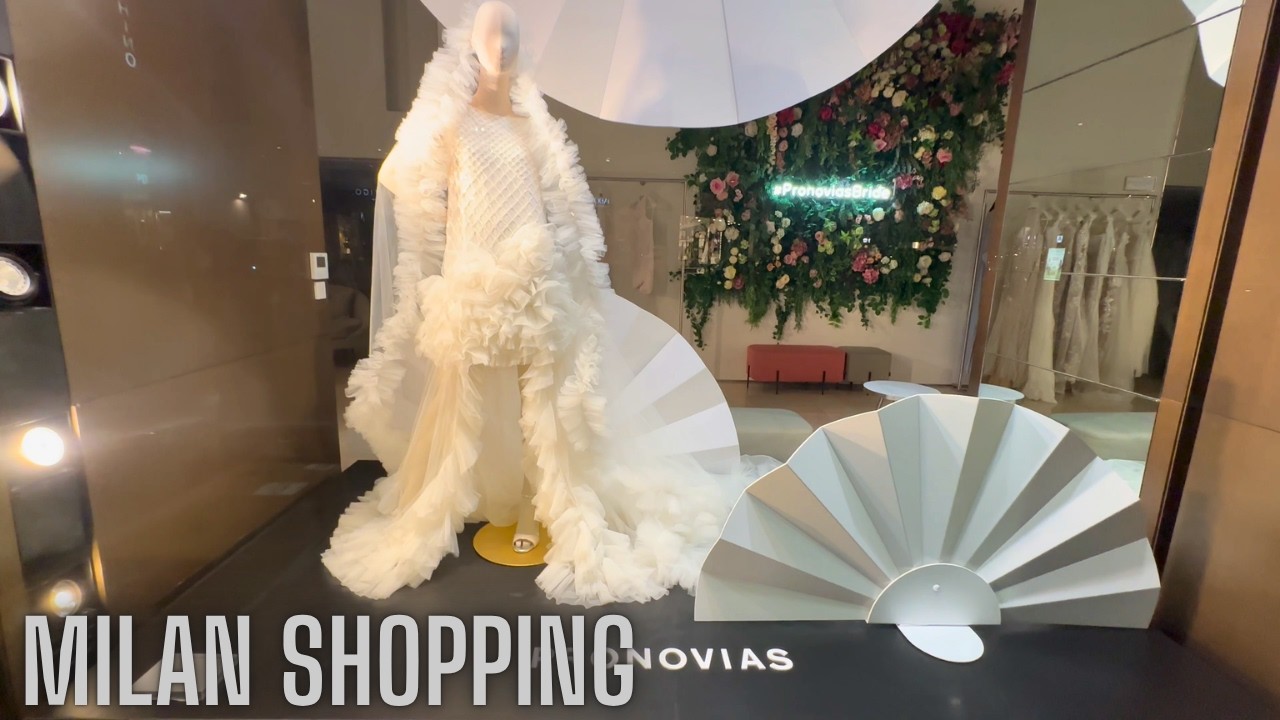 Milan Luxury Shopping 🇮🇹 | Monte Napoleone Window Displays & Designer Brands ✨