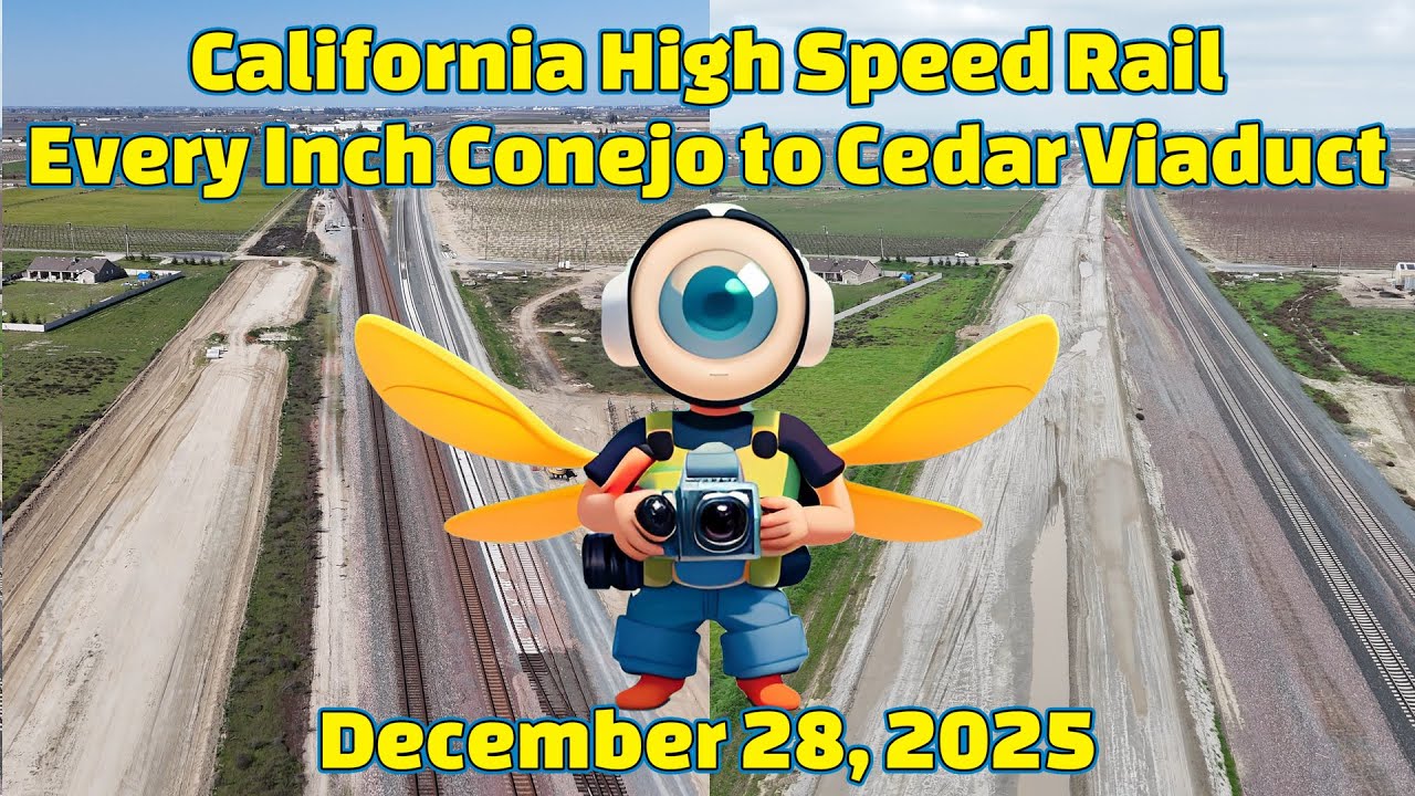 California High Speed Rail Construction Every Inch from Conejo Viaduct to Cedar Viaduct
