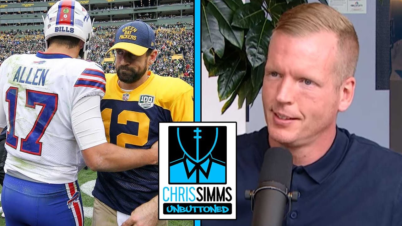 Chris Simms' Top 40 QBs: No. 2 Josh Allen, No. 3 Aaron Rodgers | Chris Simms Unbuttoned | NBC Sports