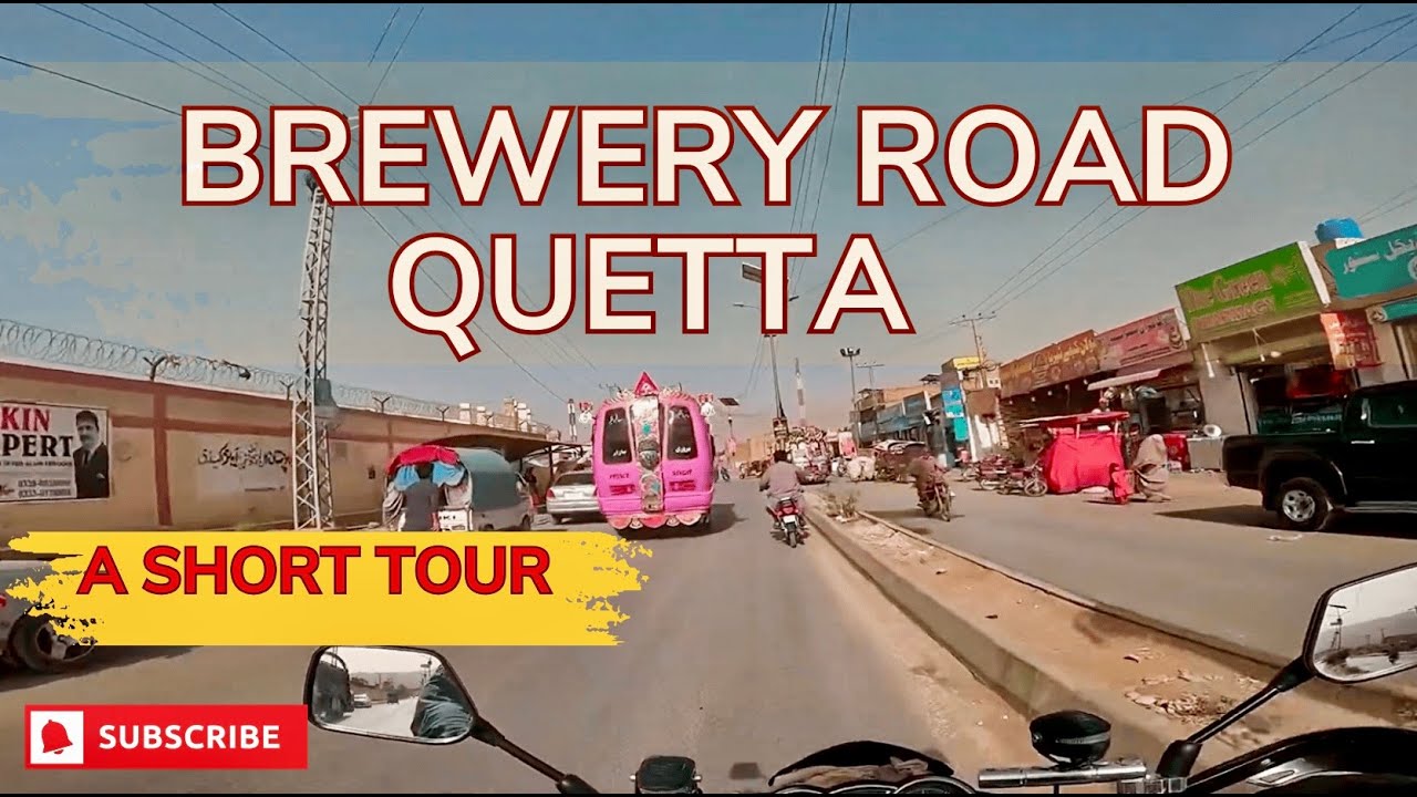 Brewry Road Quetta | Honda CB150F | Go Pro Hero 10 | Virtual Tour