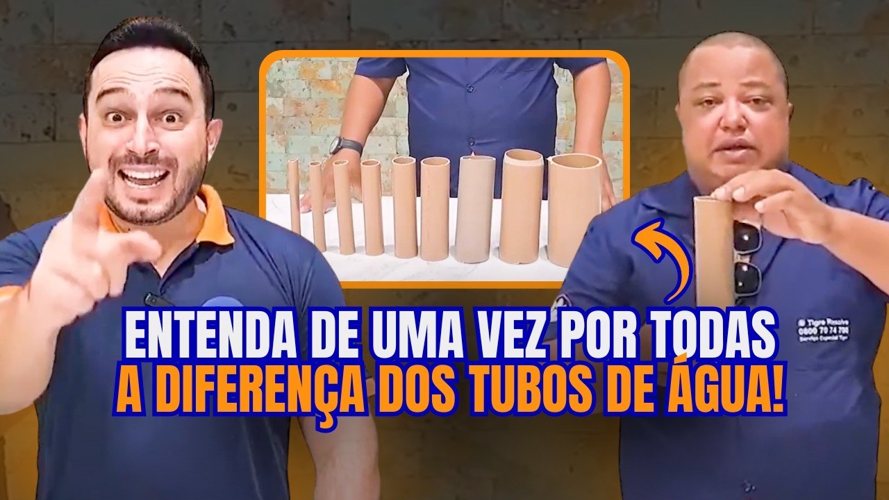 TIPOS DE TUBO PARA ÁGUA: diferenças, medidas e onde usar 💧