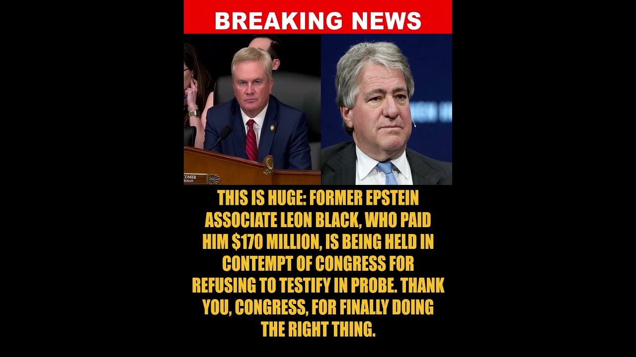 House Oversight Committee Votes 41-0 to Hold Billionaire Leon Black in Contempt The House...