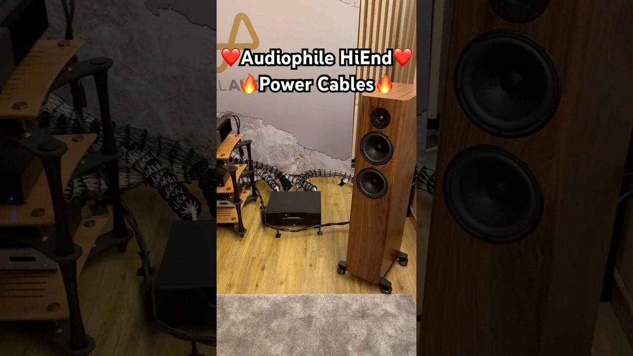 Audiophile HighEnd Power Cables ⚙️🔥 Home HiFi Stereo Music System ❤️ #hiend #audio #sound #speakers