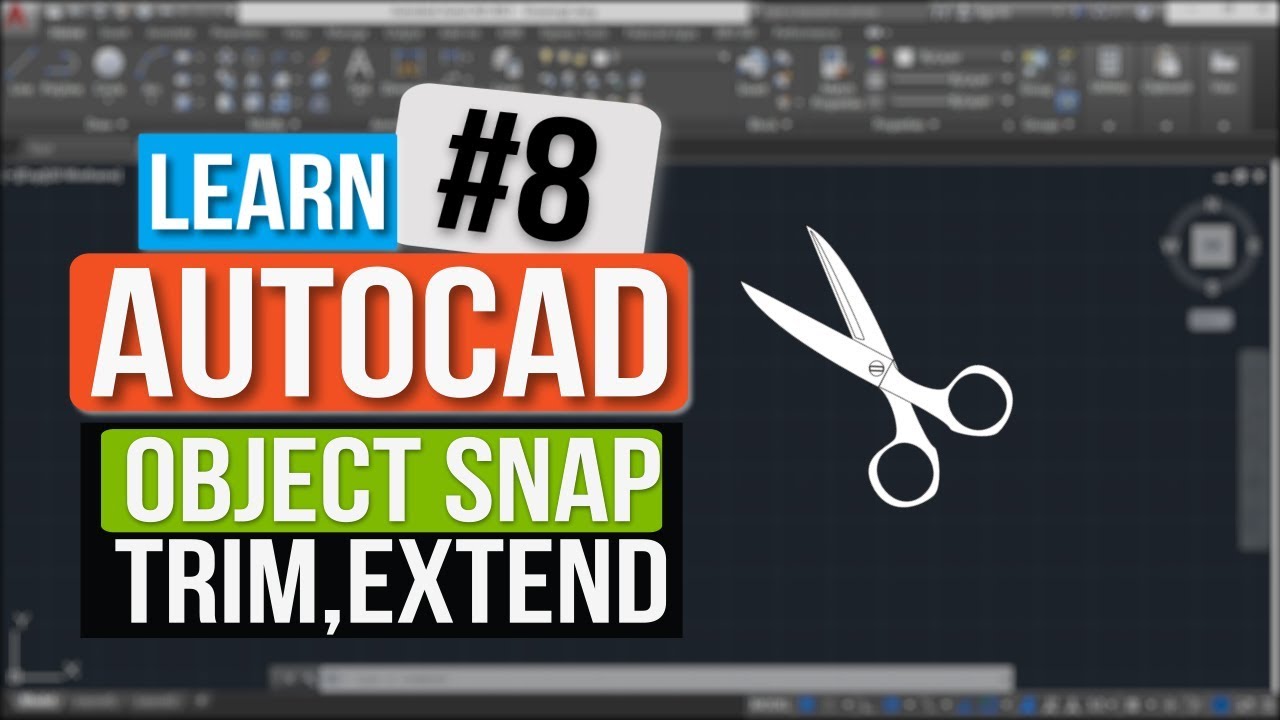 Trim || Extend || Object Snap || Autocad Tutorial In Hindi