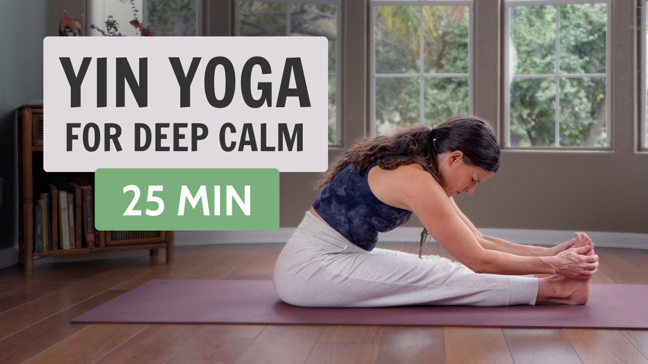 Yin Yoga For Deep Calm | 25-Min Full Body Stretch With Meditation