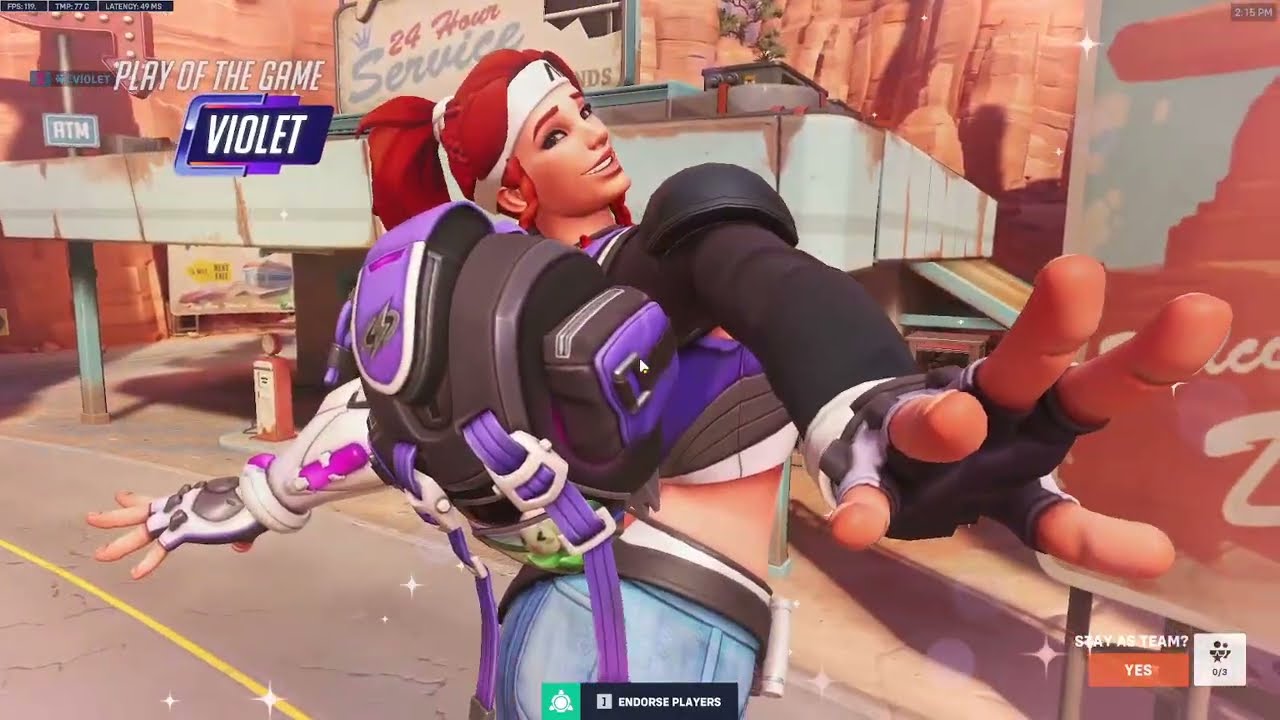 POTG! РАНГ №1 ВИОЛЕТОВАЯ БРИГИТТА OVERWATCH 2 СЕЗОН 16 ТОП-500 ГЕЙМПЛЕЙ