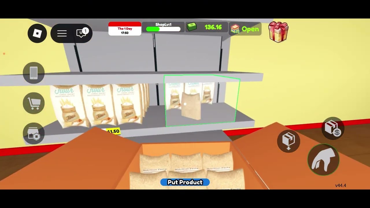 I opened a store in Roblox… Supermarket Simulator (DAY 1)