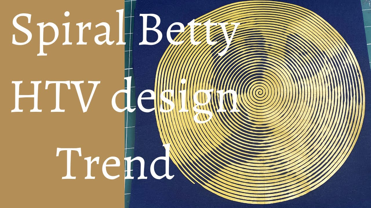 How to make spiral betty HTV, (Trending) spiral Betty in Silhouette studio