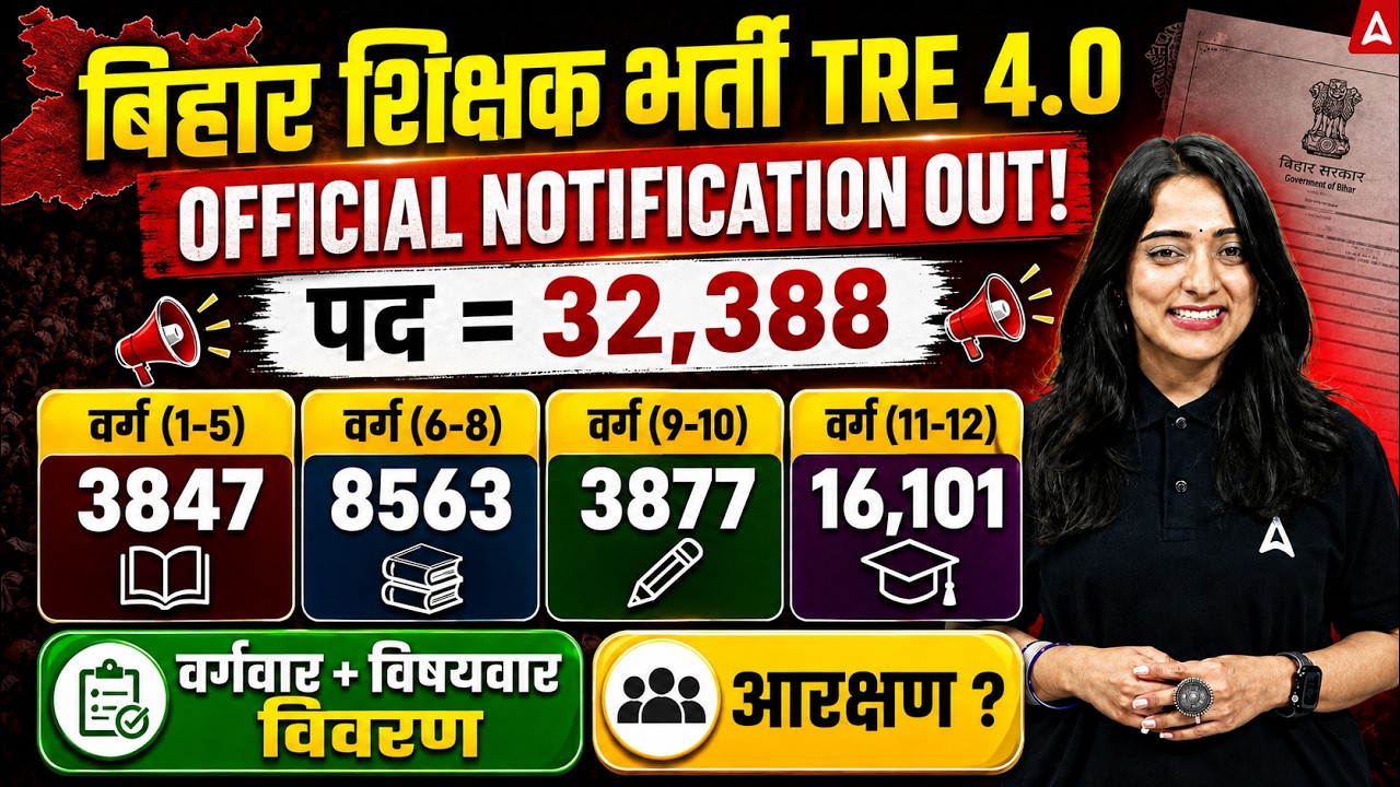 BPSC TRE 4 Notification 2026 | BPSC TRE 4 Varg Wise Vacancy 2026 | BPSC TRE 4.0 Latest News