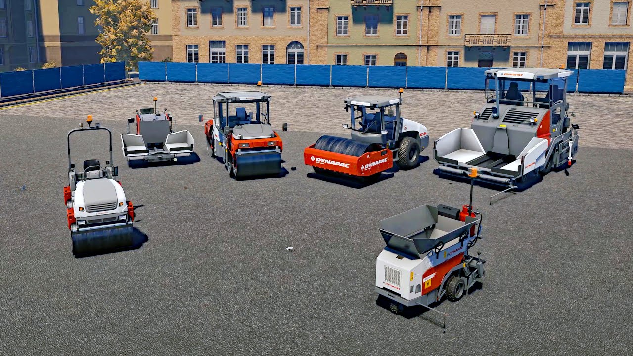 Construction Simulator 2022 - Dynapac Pack  Preview (1/2) - Bau-Simulator - Dynapac DLC