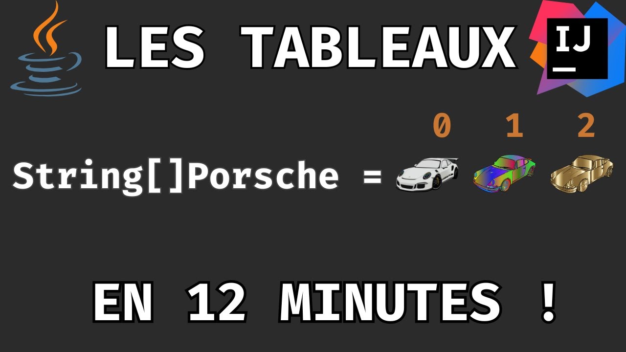 Java les Tableaux (Arrays) en 12 minutes 🏎️