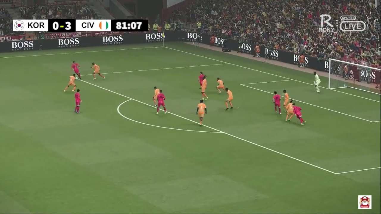 대한민국 vs 코트디부아르 | 2026년 국제 친선 축구 경기 | PES 21 Simulation