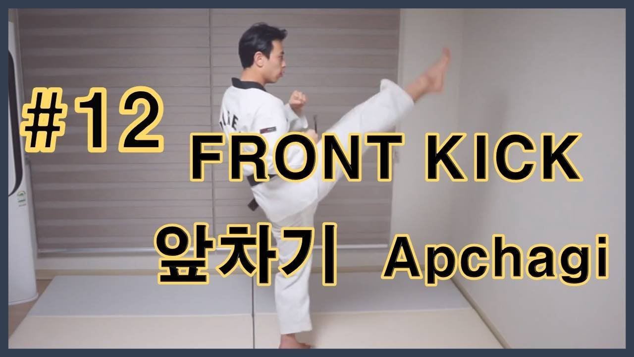 #12 (ENG)Front kick 앞차기Apchagi/Taekwondo kick
