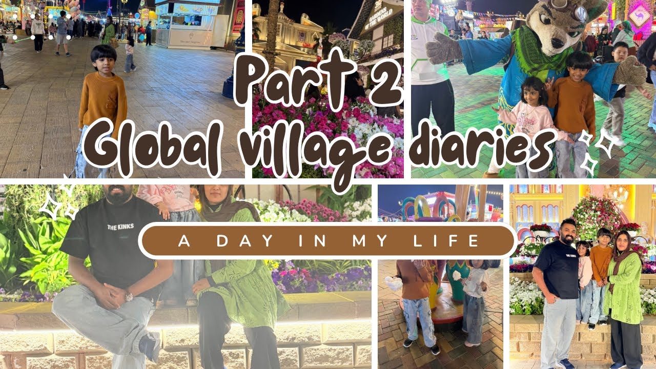 Exploring Global Village Dubai – Part 2 🇦🇪 | Night Views & Entertainment 🤍