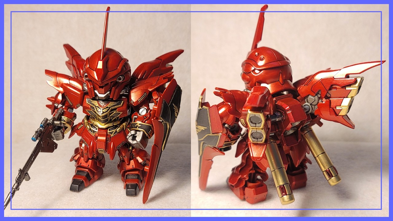 [GUNDAM][ENG/JP sub] SD SINANJUㅣ건담 마커로 풀도색하기ㅣ100%핸드페인팅ㅣBANDAIㅣGunPla Painting