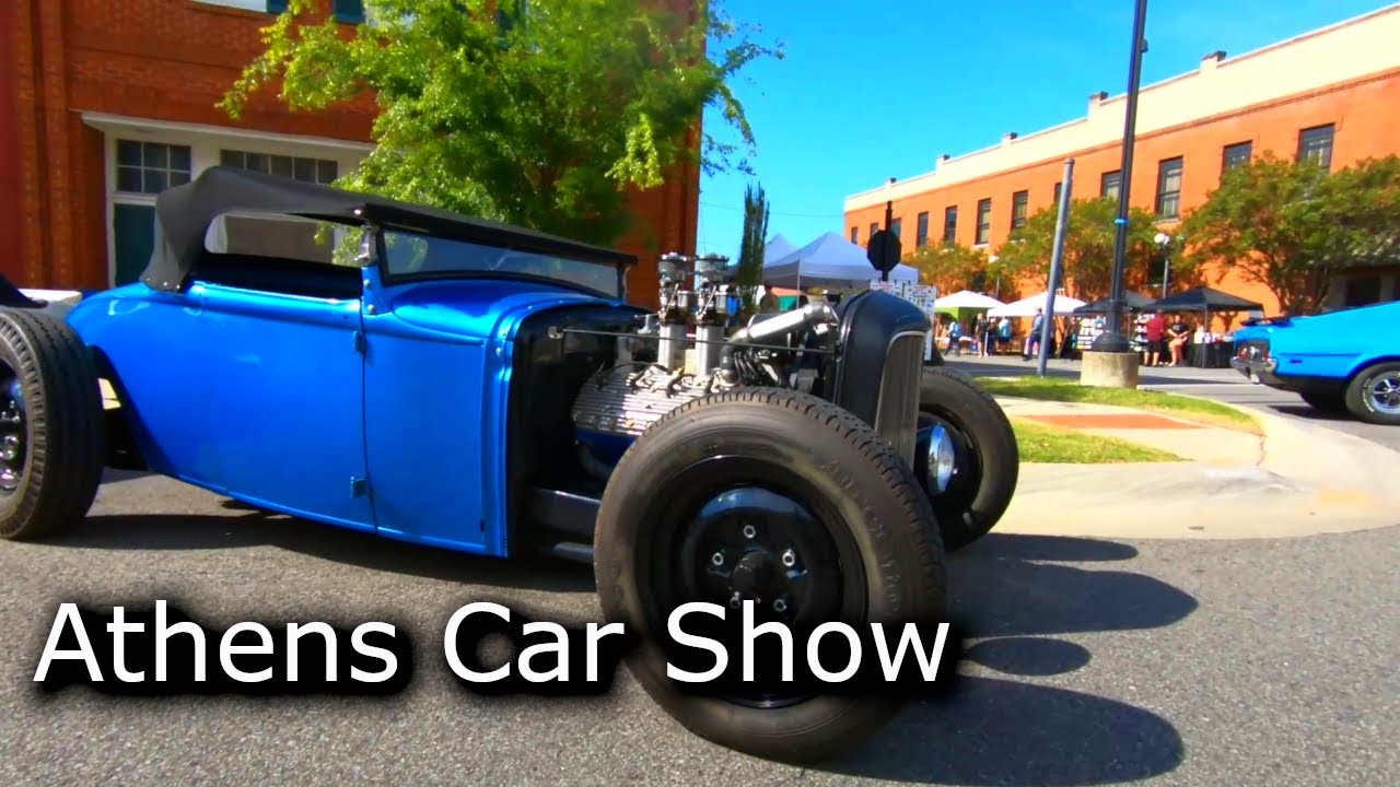 Athens Car Show - over 8 minutes of PURE MUSCLE! Rat Rods, Classics, and so much more!