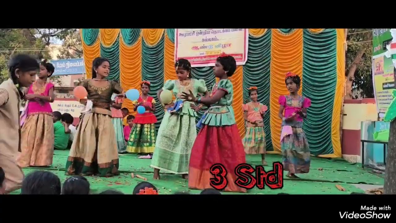 #பாரம்பரிய கிராமிய நடனம் #மூன்றாம் வகுப்பு #ஆண்டு விழா2025-2026