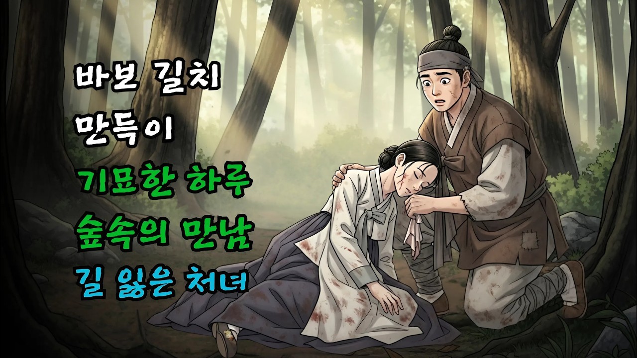 바보 길치 만득이의 기묘한 하루… 숲속에서 만난 길 잃은 처녀