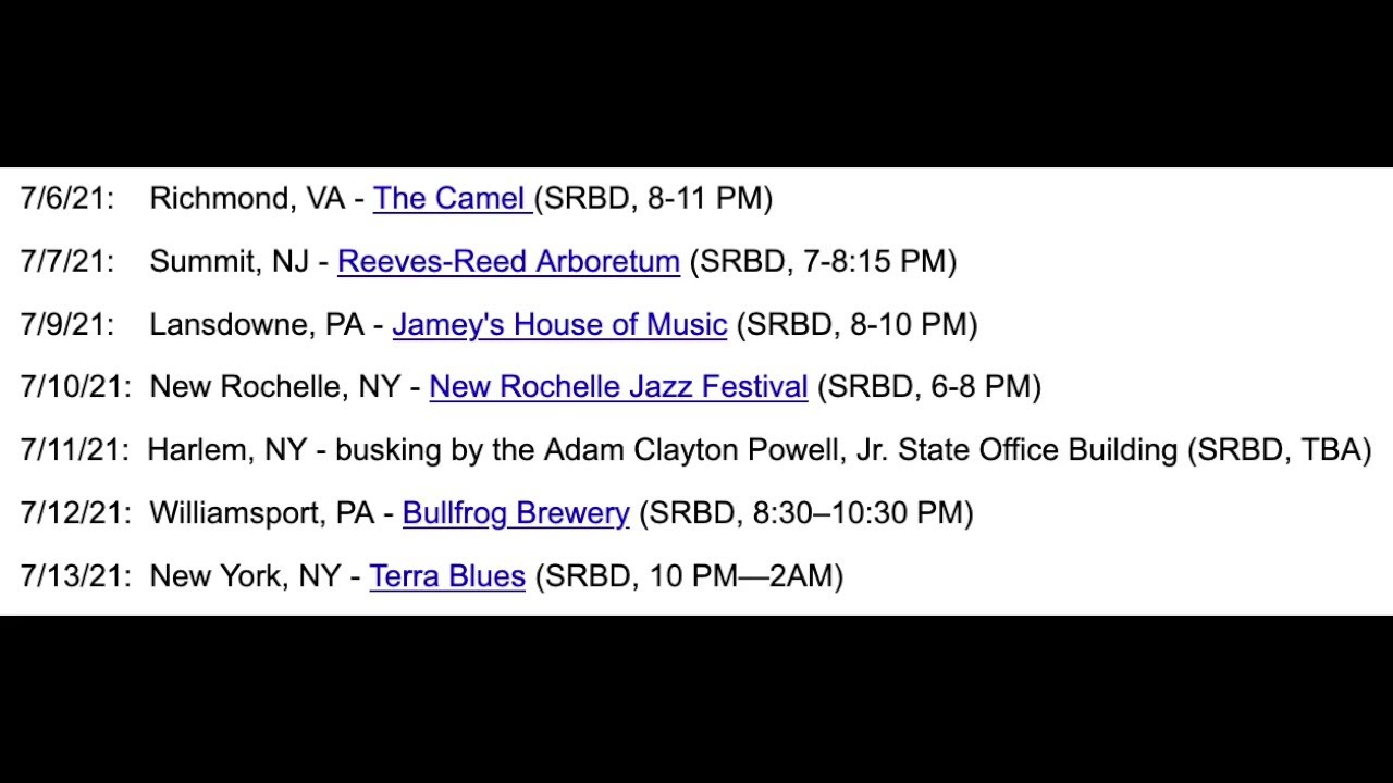 preview of SRBD tour + amp sound check
