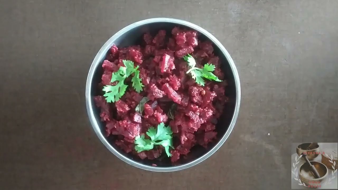 Beetroot Sabzi| beetroot palya| South Indian recipe| Deeksha's Cookhouse