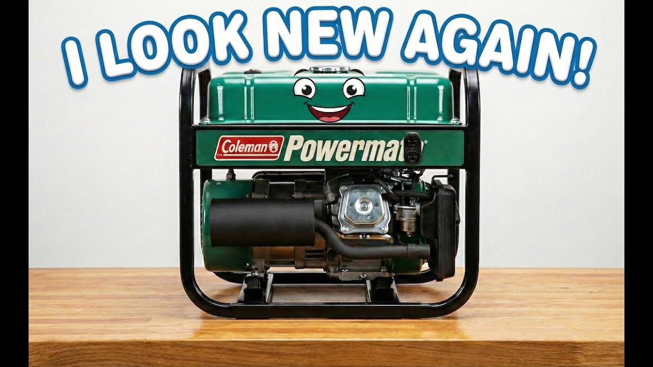 Giving a 40-Year-Old Coleman Generator - THE ULTIMATE FACE LIFT!