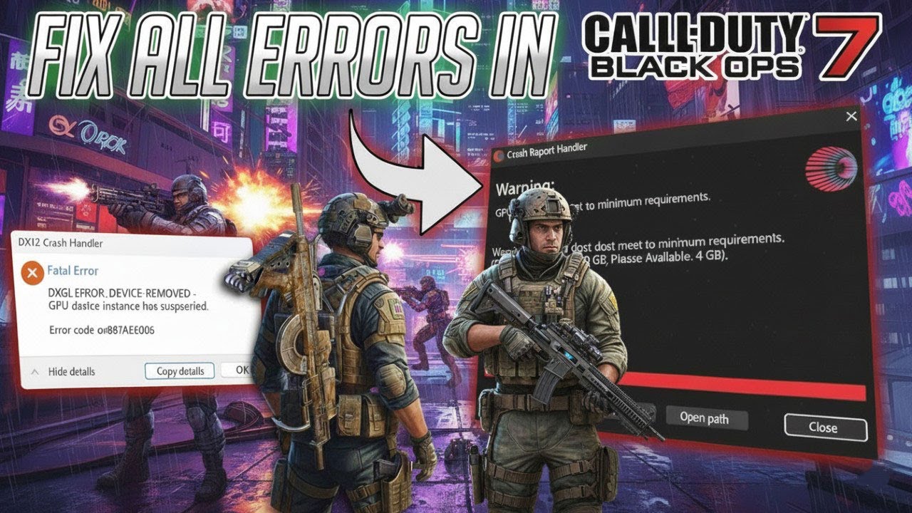 COD Black Ops 7: Fix Crashing, Black Screen, DX12 & Startup Issues on ANY PC🔧