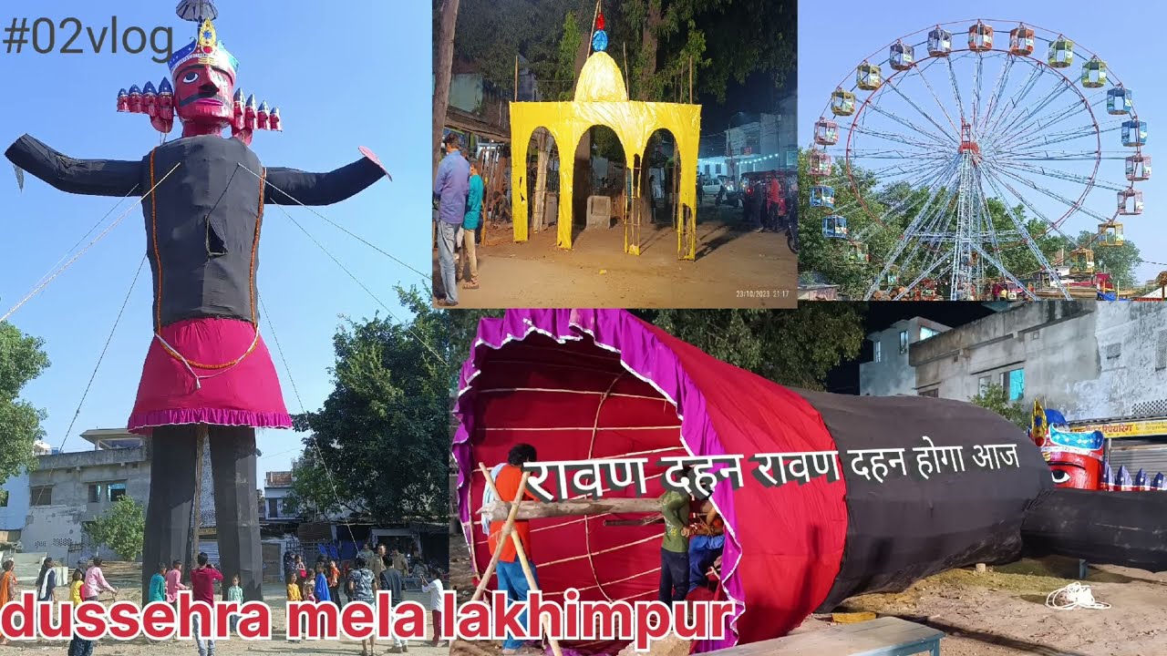 Dussehra festival 2023 dussehra2023 Lakhimpur Kheri Kiri gola Mela maidaan Lakhimpurmela  ravan ram