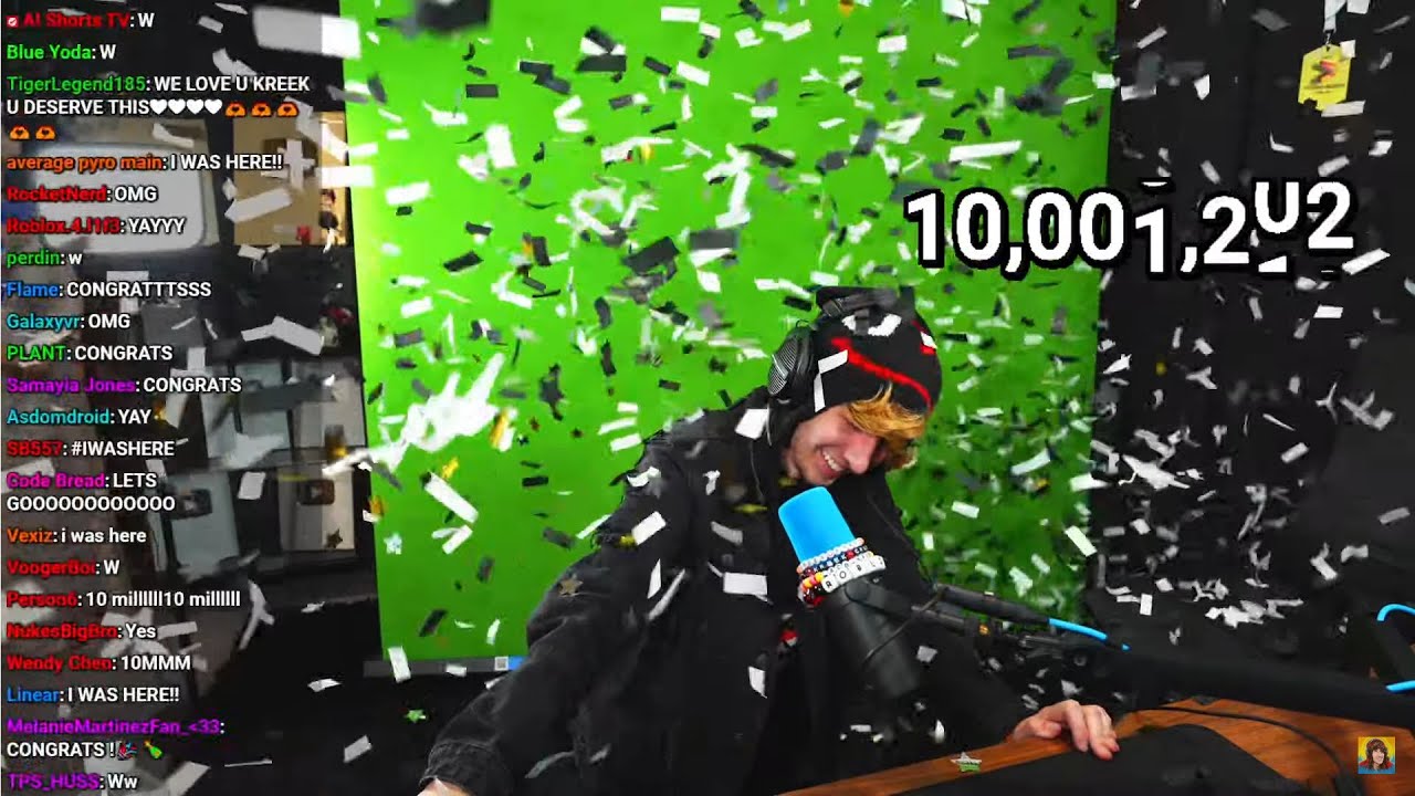 @KreekCraft набрал 10 тыс., 50 тыс., 100 тыс., 500 тыс., 1 млн., 2 млн., 3 млн., 4 млн., 5 млн., ...