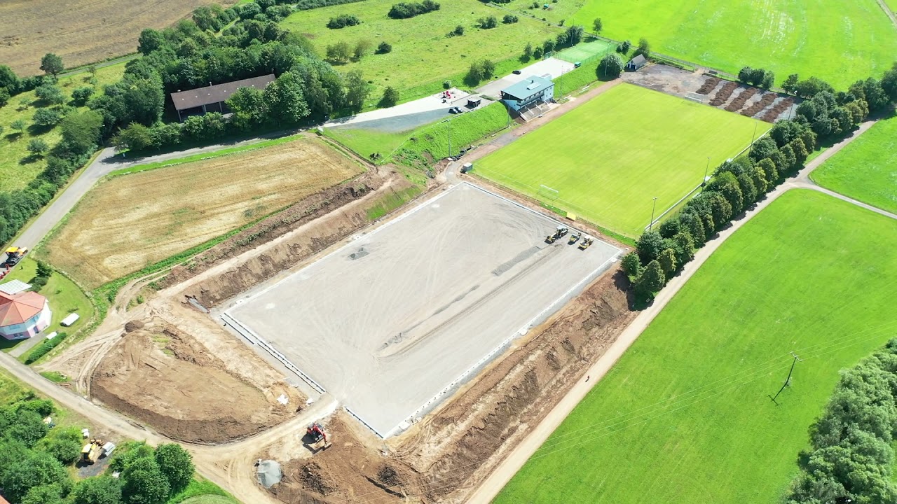 SGF Kunstrasenbau   Baurückblick Mitte Juli