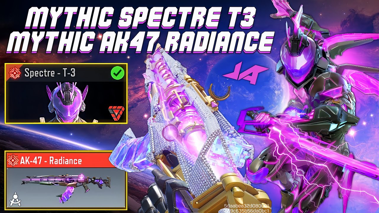 Deadly Mythic Spectre T-3 + Mythic Ak-47 Radiance (Intense Alcatraz Kills Gameplay) CODM