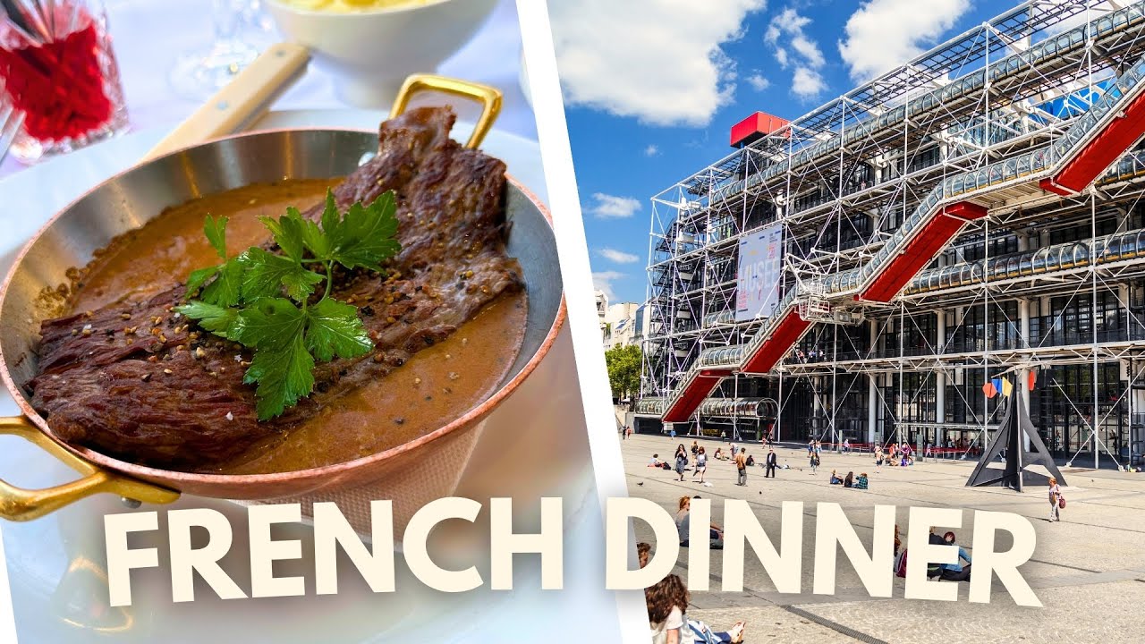 FRENCH DINNER near the CENTRE POMPIDOU in PARIS 🍽️