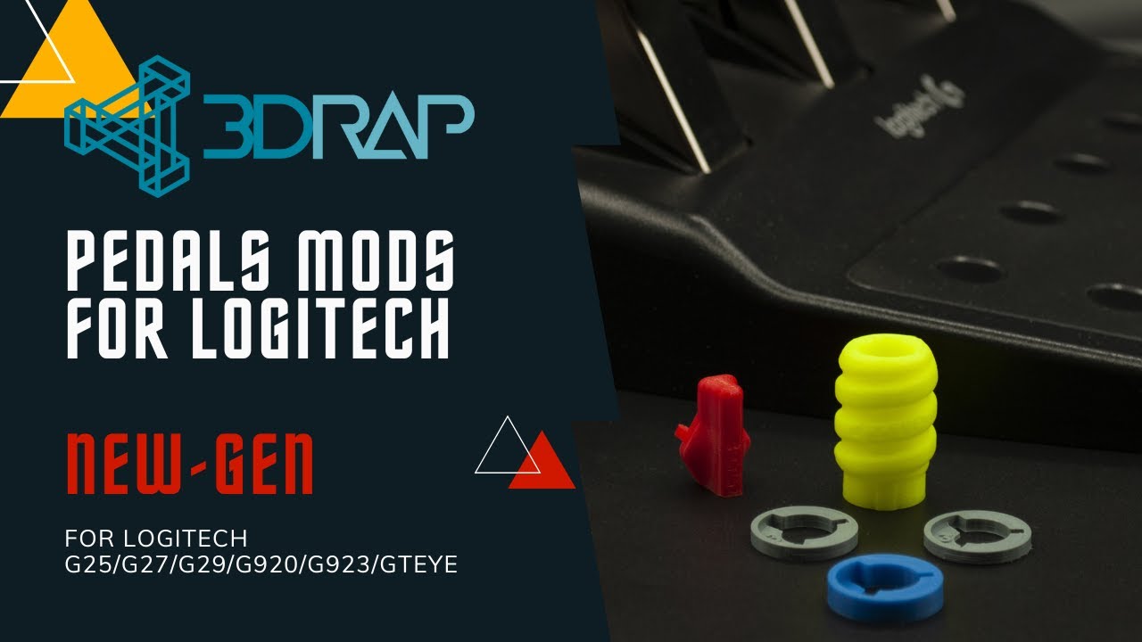 3DRAP PEDALS MODS NEW-GEN FOR LOGITECH G25 G27 G29 G920 G923 GTEYE